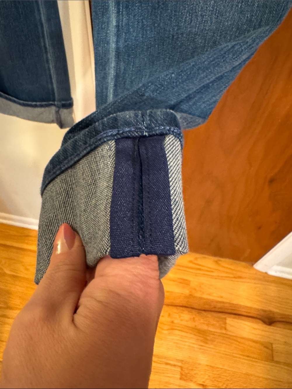 Belle by Kim Gravel Medium Blue Ankle-Length Pull-On Jeans - Picture 4 of 7